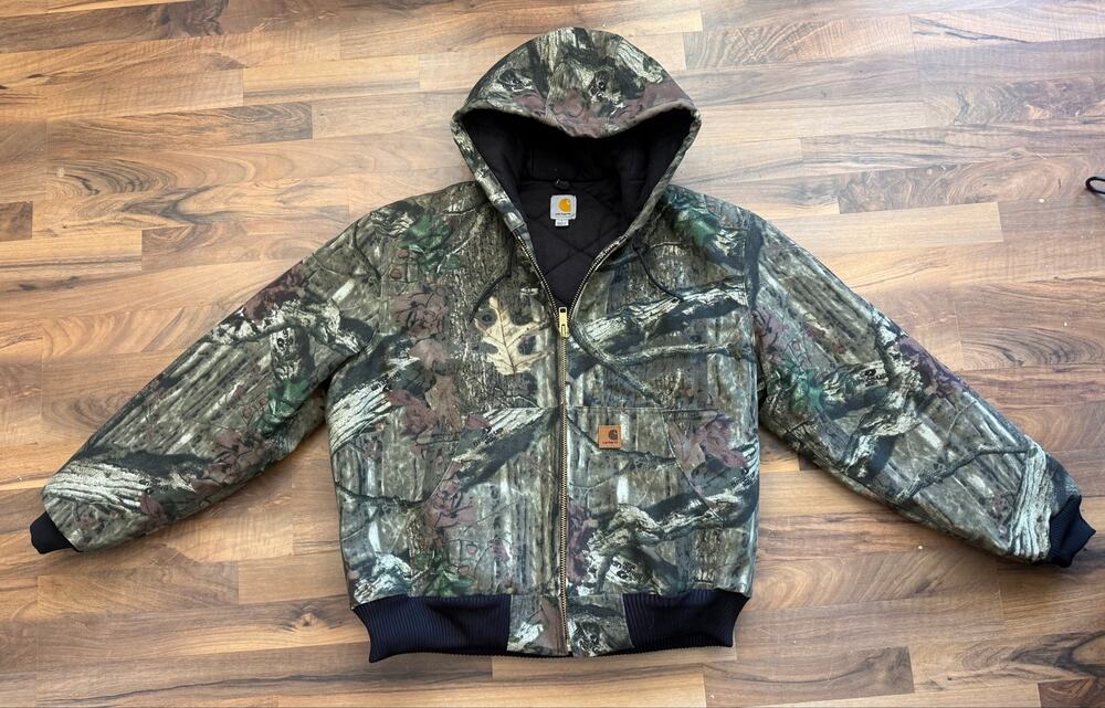 Carhartt Mossy Oak Break Up J221 314 Camo Jacket size Large